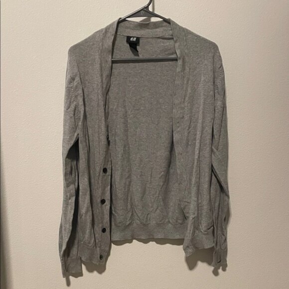 H&M Light Gray Button-Up Cardigan - Picture 1 of 4